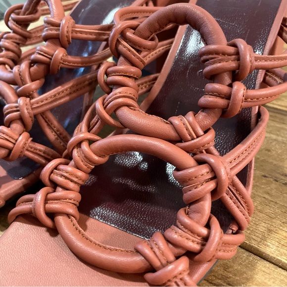 STAUD Adeline Knotted Block Heel in Spice - Picture 5 of 10